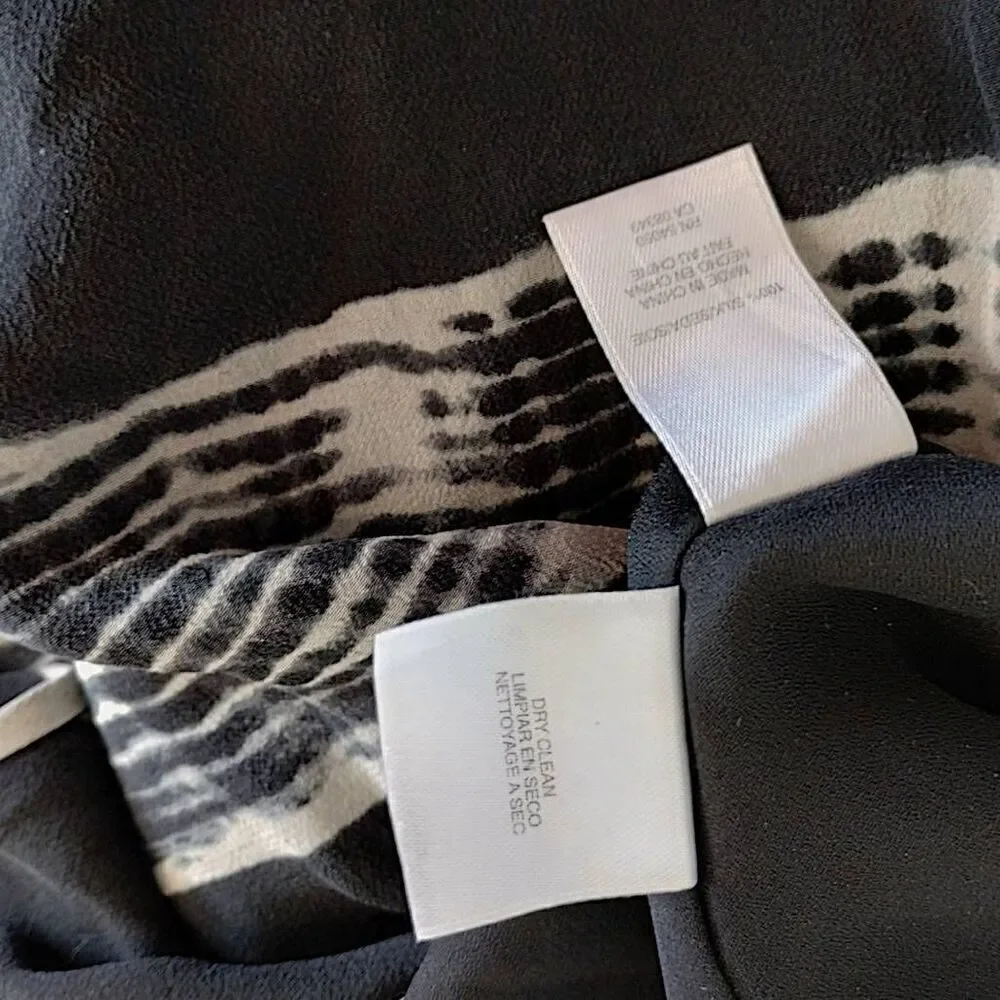 Jones NY Womens Dress Sz 10 Silk Black White Stripes Sleeveless Dressy Classicor